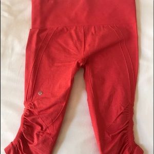 Lululemon In the Flow crop sz orange